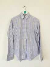 Load image into Gallery viewer, T.M. Lewin Women’s Check Gingham Long Sleeve Shirt | UK8 | Blue
