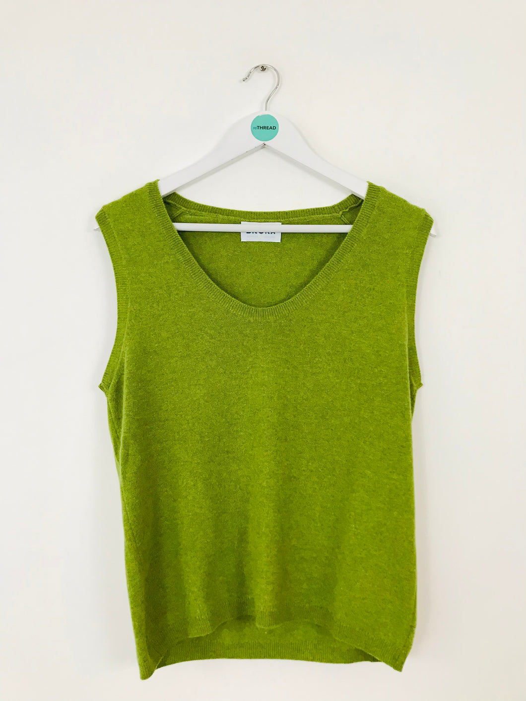 Brora Women’s Cashmere Knit Sweater Vest | UK12 | Green