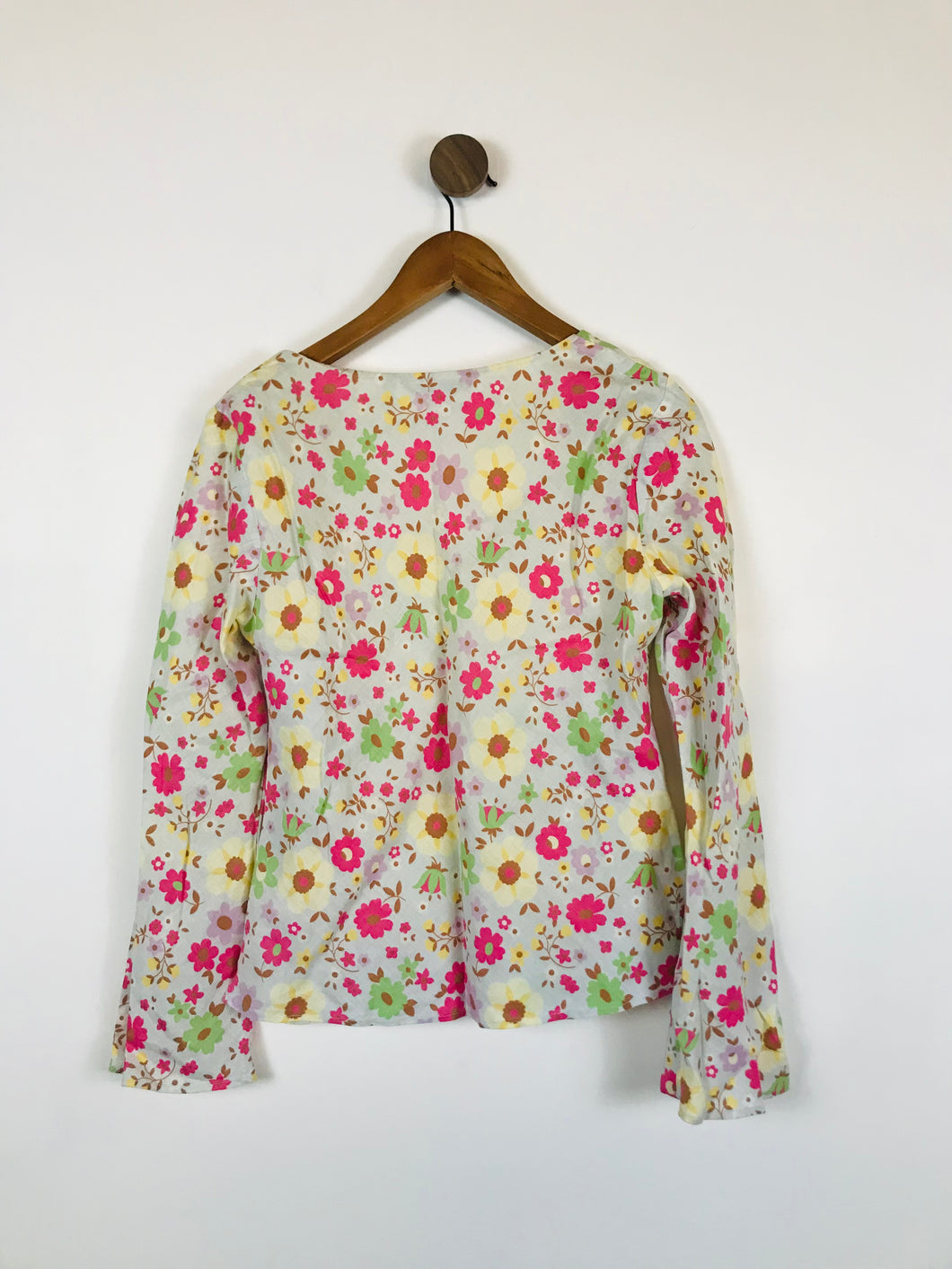 Boden Women's Linen Floral Blouse | UK12 | Multicolour