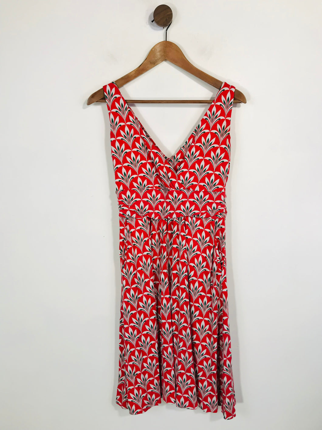 Boden Women's Floral A-Line Dress | UK10 | Orange