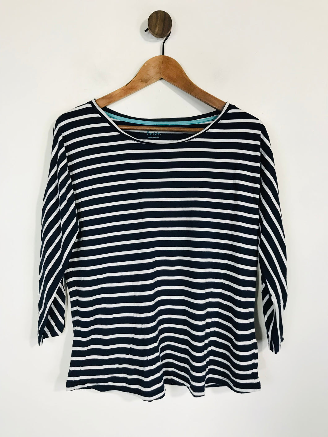 Boden Women's Striped Long Sleeve T-Shirt | UK10 | Blue