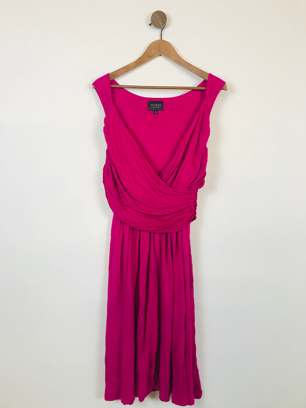 Hobbs Women's Wrap A-Line Dress | UK16 | Pink