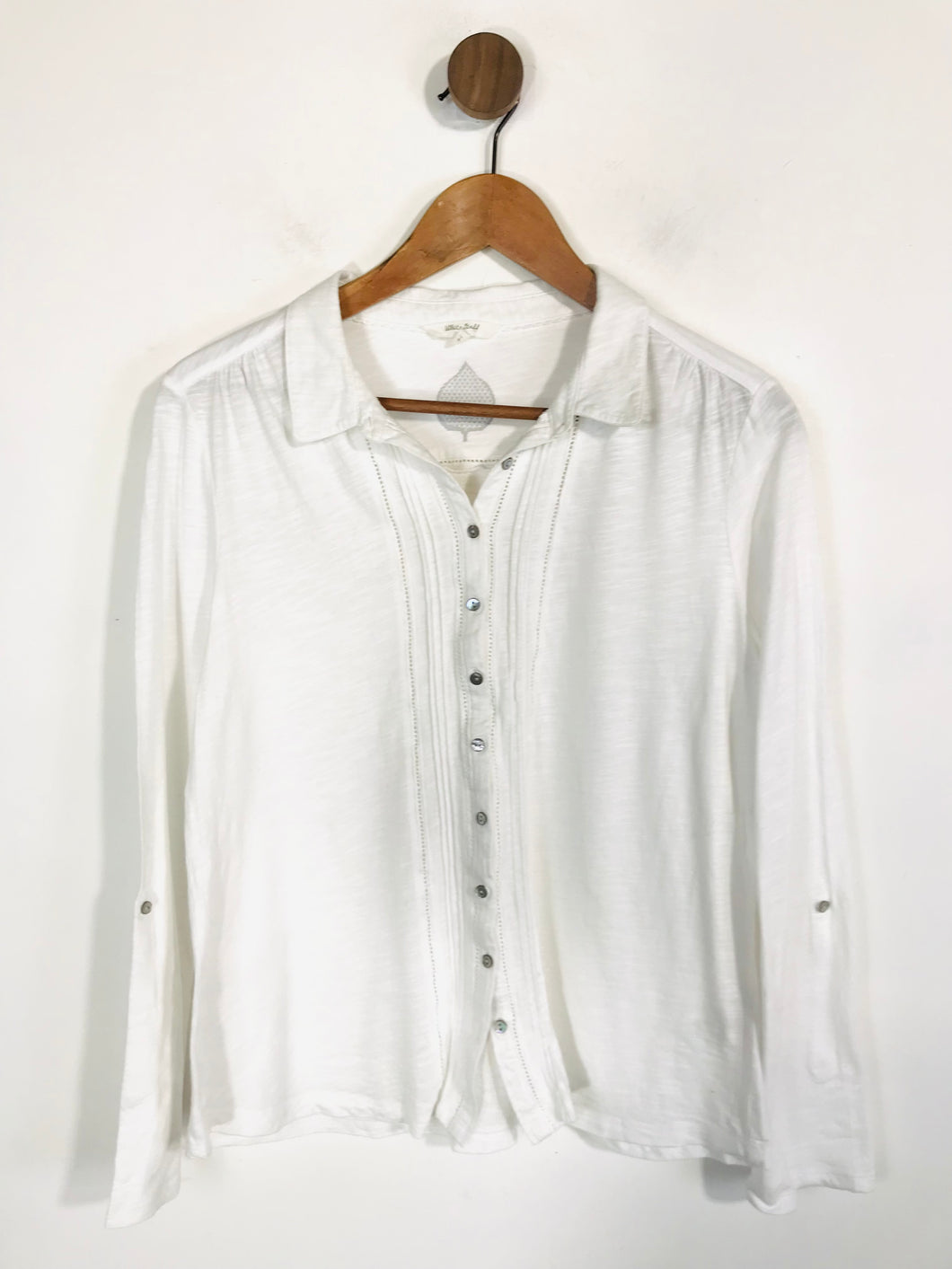 White Stuff Women's Boho Button-Up Shirt | UK14 | White