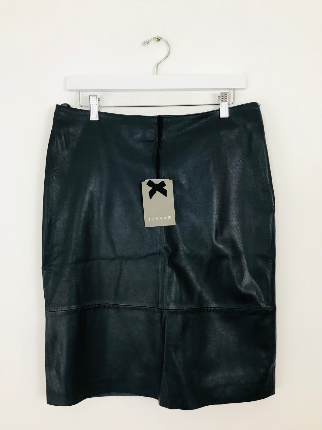 Jigsaw Women’s Leather Pencil Skirt NWT | UK12 | Black