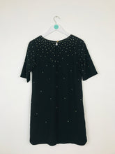 Load image into Gallery viewer, Biba Women’s Embellished Shift Dress NWT | UK8 | Black
