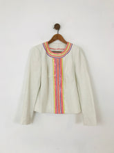 Load image into Gallery viewer, Boden Women&#39;s Sequin Blazer Jacket | UK14 | White
