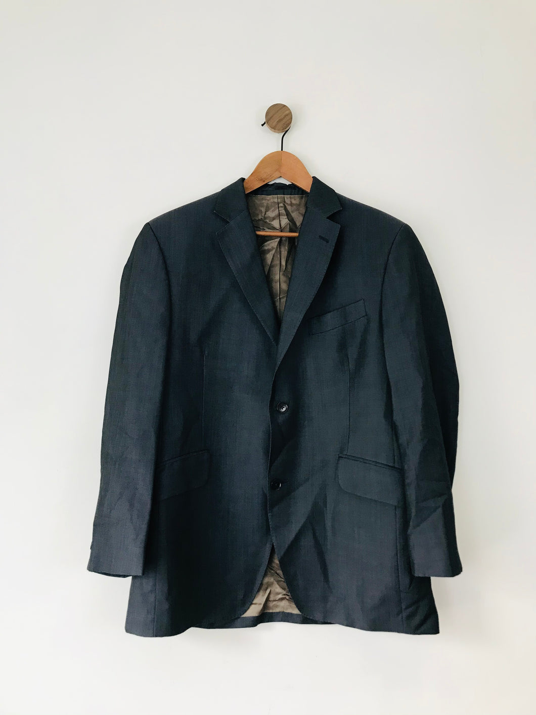 Austin Reed Men’s Wool Blend Suit Jacket Blazer | 42S | Blue