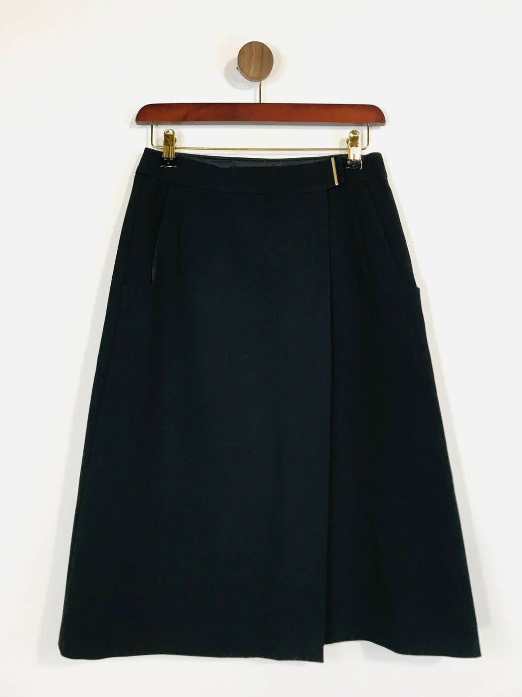 French Connection Women's Smart Wrap Pencil Skirt | UK8 | Black