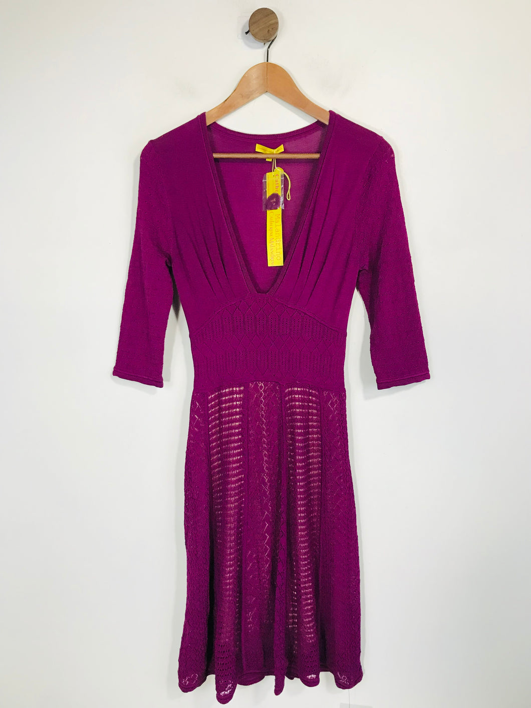 Catherine Malandrino Women's Knit A-Line Dress NWT | S UK8 | Purple