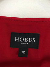 Load image into Gallery viewer, Hobbs Women&#39;s Pleated Neck Sleeveless Blouse | UK12 | Red
