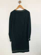 Load image into Gallery viewer, Biba Women&#39;s Knit Sparkly Sheath Dress | L UK14 | Black
