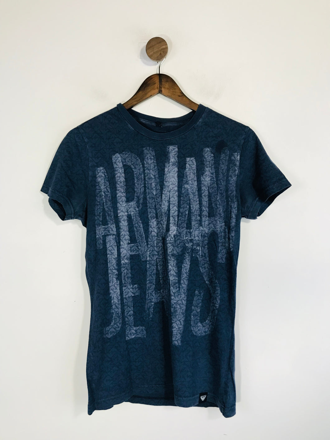Armani Jeans Men's Graphic Logo T-Shirt | S | Blue
