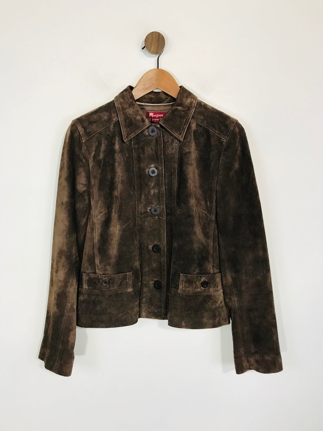 Monsoon Women's Leather Jacket | UK12 | Brown
