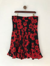 Load image into Gallery viewer, Fenn Wright Manson Women&#39;s Floral Frill A-Line Skirt | UK14 | Red
