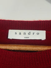 Load image into Gallery viewer, Sandro Women&#39;s Cashmere Wool Jumper | M UK10-12 | Red
