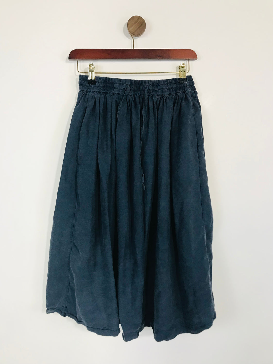 You Must Create YMC Women's Silk A-Line Skirt  | S UK8 | Blue
