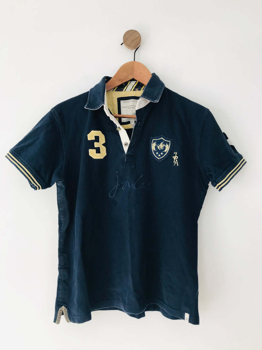 Joules Women’s Short Sleeve Polo Shirt | UK14 L | Blue