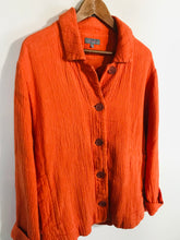 Load image into Gallery viewer, Sahara Women&#39;s Linen Blend Jacket | S/M UK10-12 | Orange
