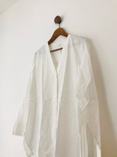 Load image into Gallery viewer, COS Women’s Oversized V-Neck Shirt | 42 UK14 | White
