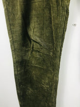 Load image into Gallery viewer, Tommy Hilfiger Womens Corduroy Slim Leg Trousers | UK10 W34” L33” | Green

