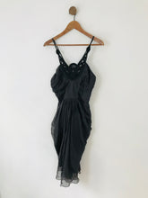 Load image into Gallery viewer, Lipsy Women&#39;s Silk Gathered Mini Dress | UK10 | Grey
