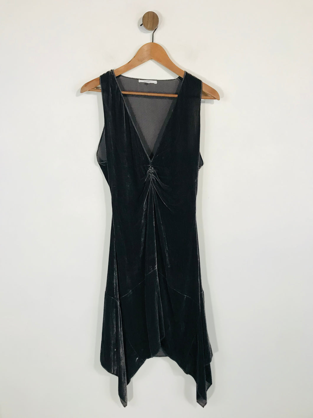 Vanessa Bruno Women's Silk Velvet A-Line Dress | EU36 UK8 | Grey