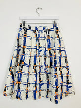 Load image into Gallery viewer, L.K.Bennett Women’s Silk Pleated Midi Skirt | UK10 | White Multi
