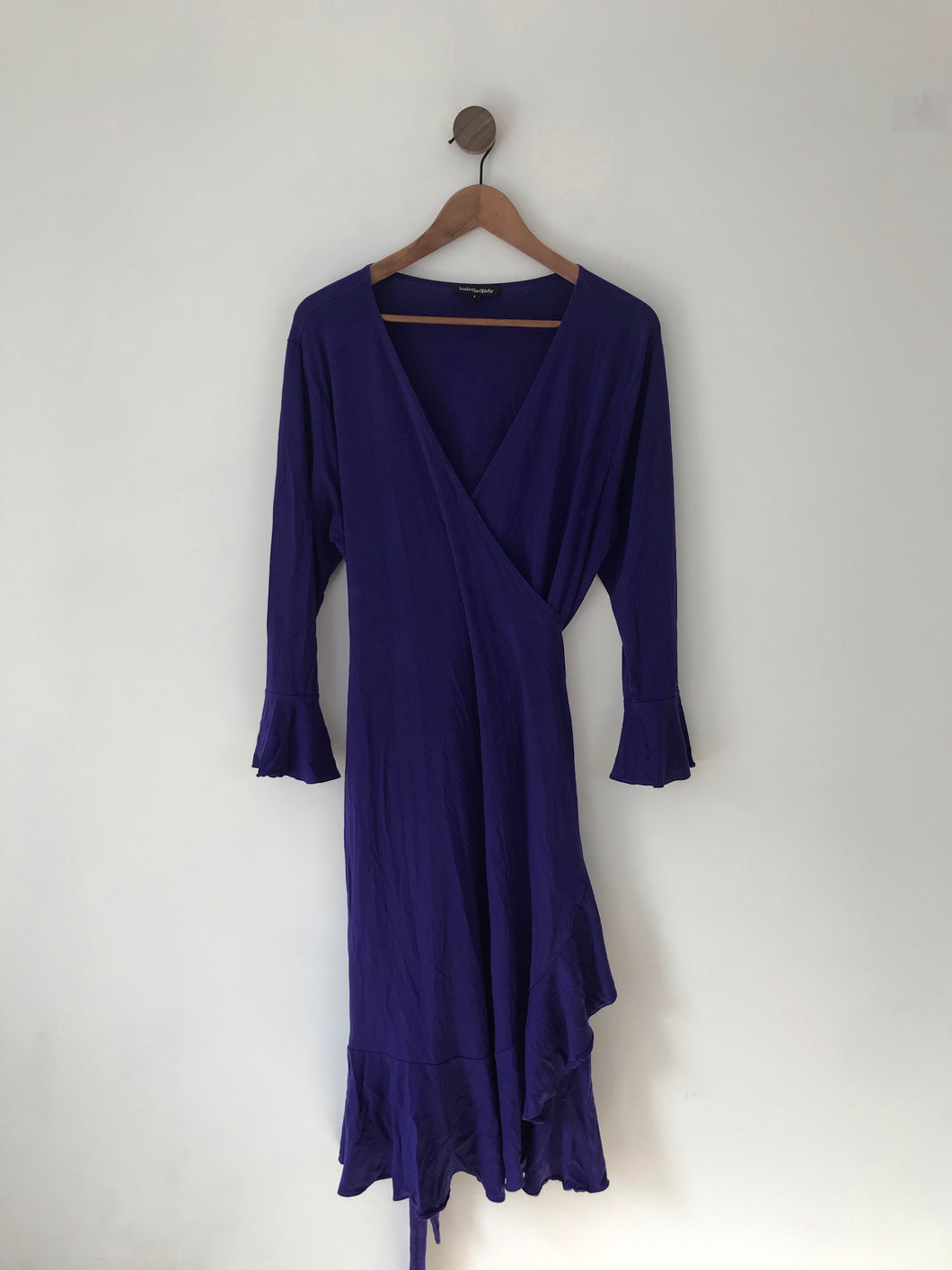 Isabella Oliver Women’s Wrap Midi Maternity Dress | 6 ~ UK20 | Purple