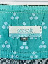 Load image into Gallery viewer, Seasalt Women&#39;s Denim A-Line Skirt | UK16 | Blue
