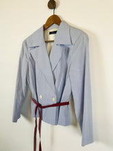 Load image into Gallery viewer, Day Birger Et Mikkelsen Women&#39;s Pin Stripe Tie Blazer | 42 UK16 | Blue
