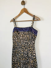 Load image into Gallery viewer, Karen Millen Women&#39;s Leopard Print Sleeveless Sheath Dress | UK8 | Brown
