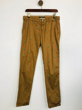 Load image into Gallery viewer, Scotch &amp; Soda Women&#39;s Palm Tree Print Chinos Trousers | 28/32 | Brown
