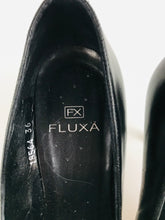 Load image into Gallery viewer, Fluxa Women&#39;s Leather Flats Shoes | EU36 UK3 | Black

