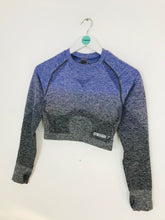 Load image into Gallery viewer, Gymshark Women’s Long Sleeve Gym Crop Top | M | Grey
