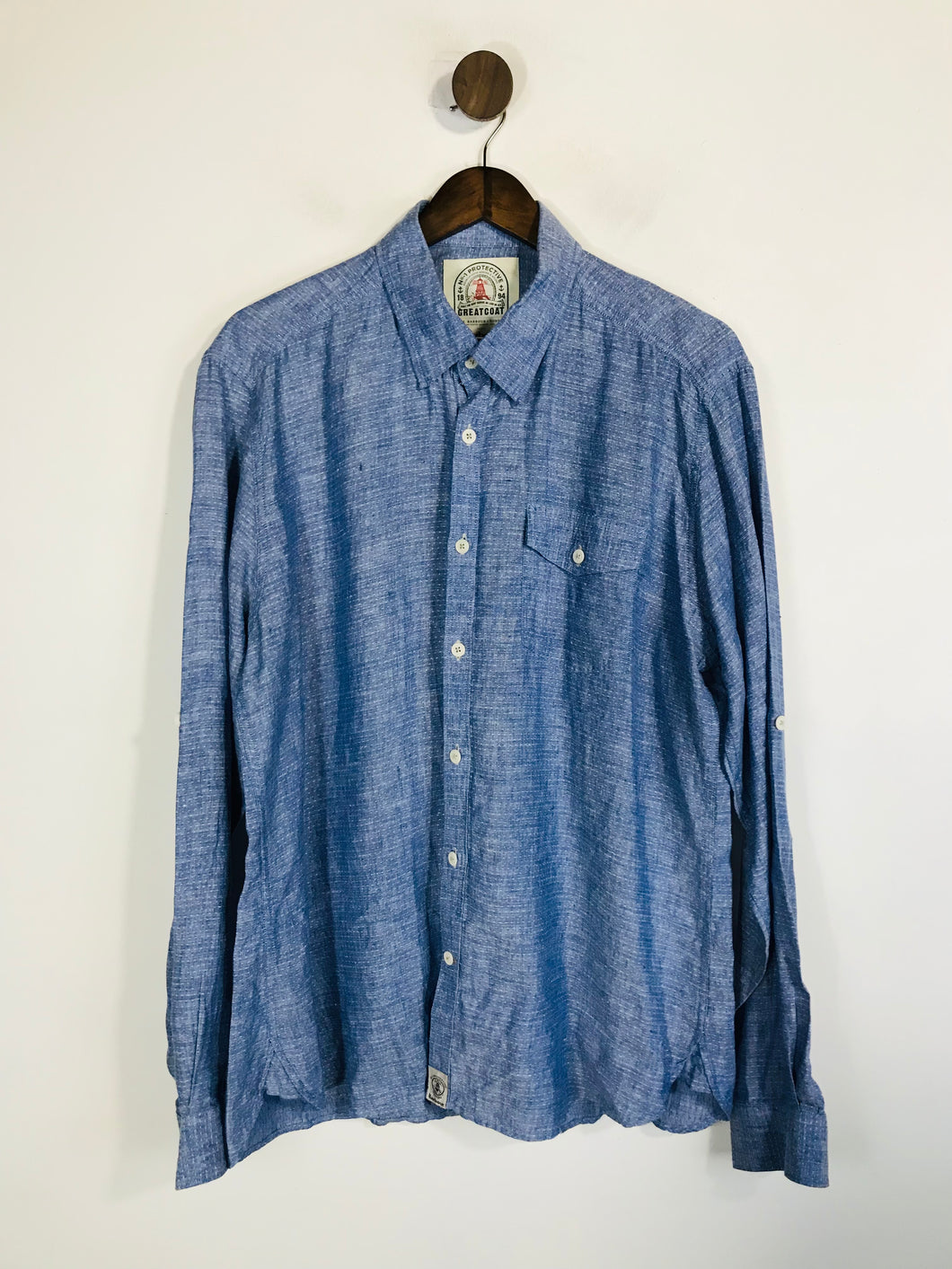 Barbour Men's Smart Button-Up Shirt | XL | Blue