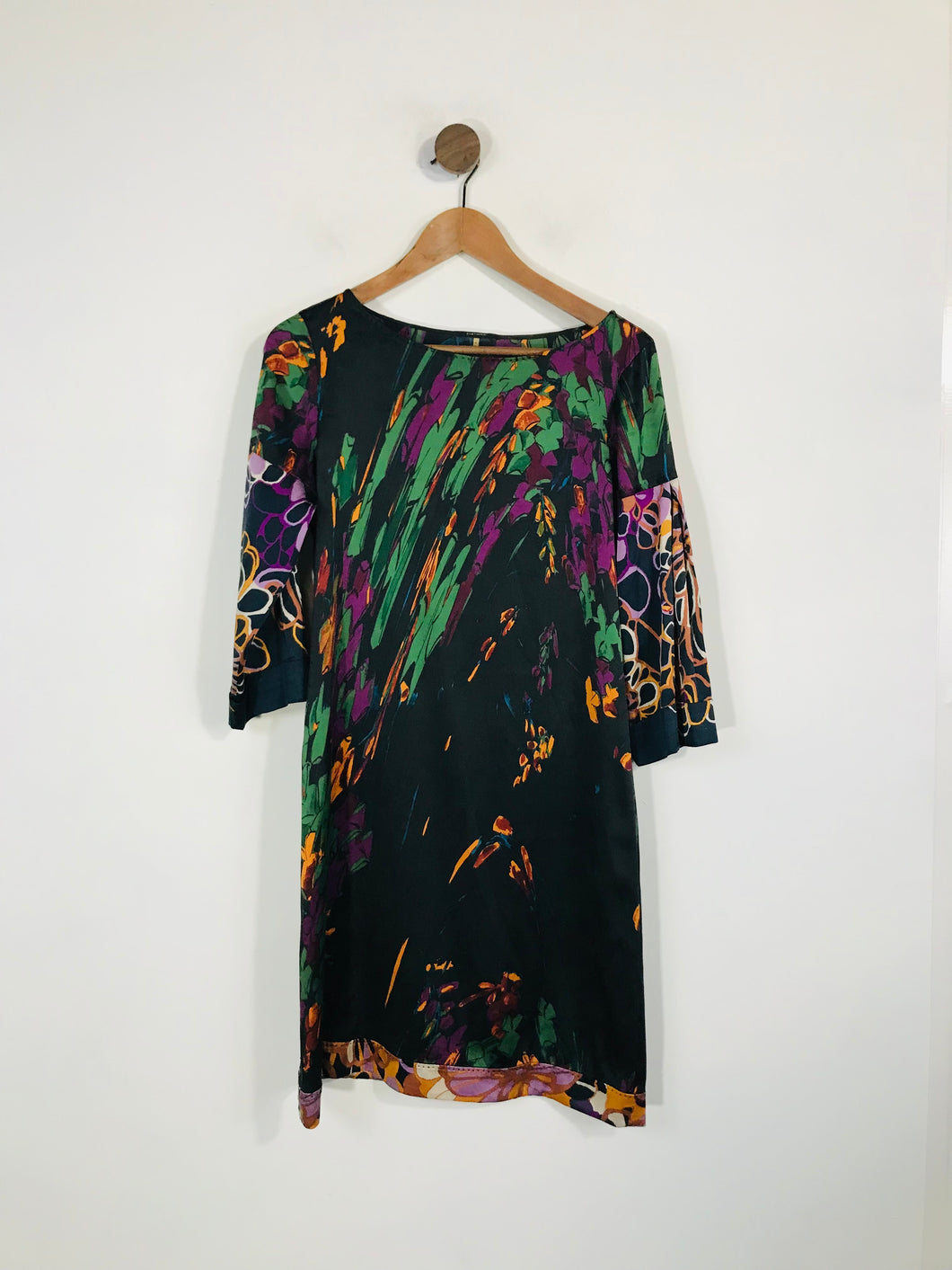 Elie Tahari Women's Silk Floral Shift Dress | S UK8 | Multicoloured