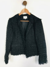 Load image into Gallery viewer, Warehouse Women&#39;s Tweed Blazer Jacket | UK16 | Black
