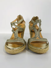 Load image into Gallery viewer, Dune Women&#39;s Wedge Sandal Heels | UK4 EU37 | Brown
