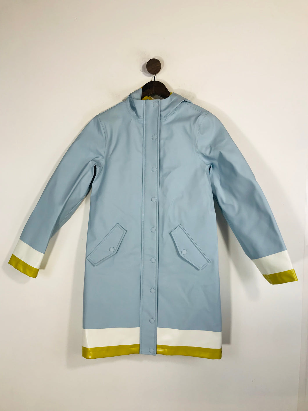 Boden Women's Long Raincoat Jacket | UK8 | Blue
