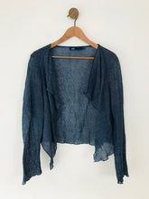 Load image into Gallery viewer, Aria Women&#39;s Draped Cardigan  | UK14 | Blue
