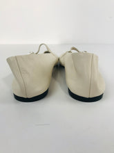 Load image into Gallery viewer, Zara Women&#39;s Leather Ballet Flats Shoes | EU38 UK5 | Beige
