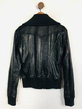 Load image into Gallery viewer, Bershka Women&#39;s Leather Biker Jacket | S UK8 | Black
