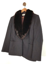 Load image into Gallery viewer, Jacques Vert Women&#39;s Wool Blazer Jacket | UK12 | Grey
