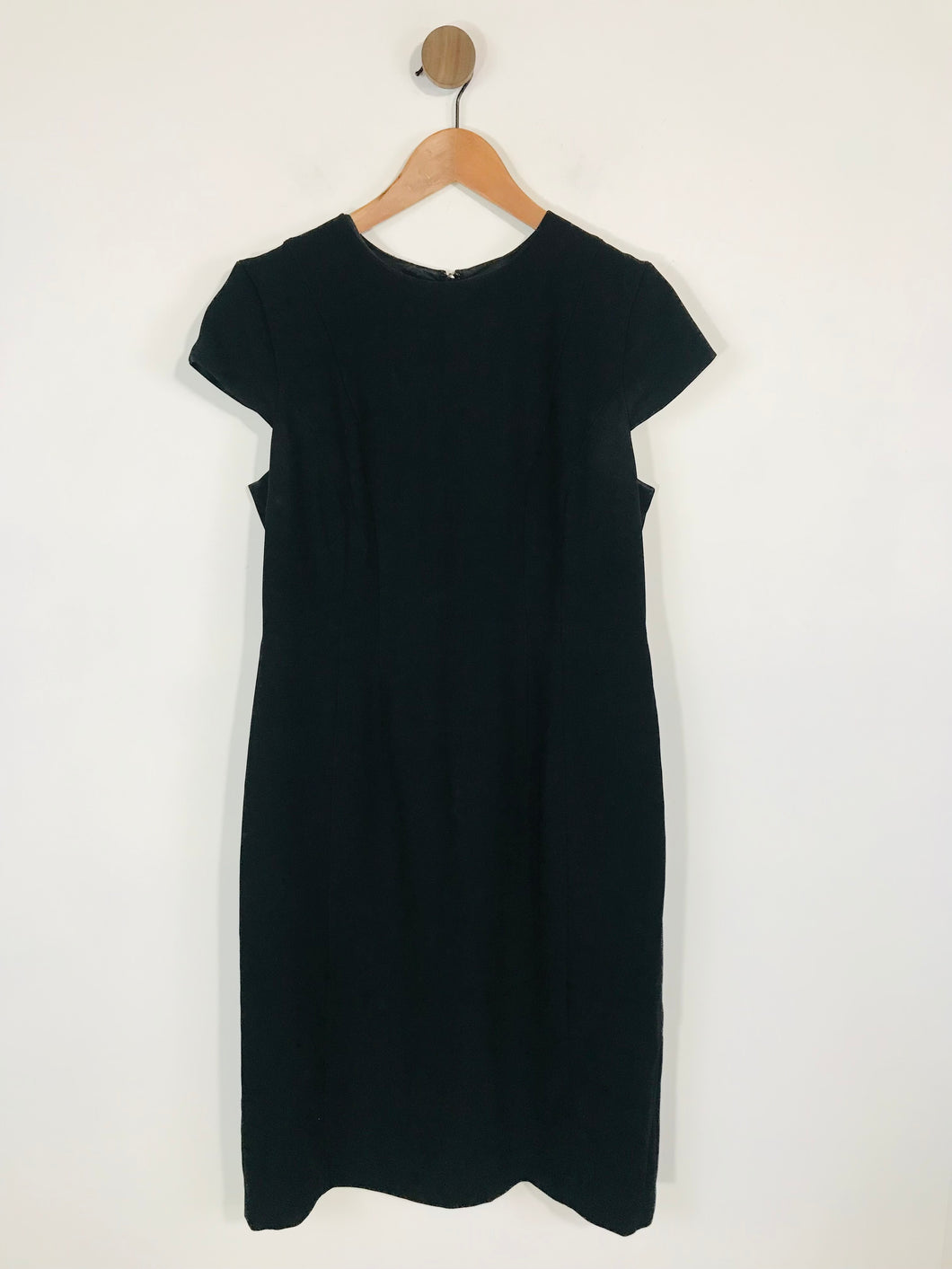 Hobbs Women's Fitted Cap Sleeve A-Line Dress | UK14 | Black