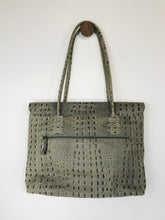 Load image into Gallery viewer, Pell Mell Women&#39;s Leather Croc Print Satchel Bag | Grey
