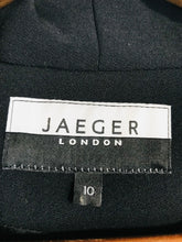 Load image into Gallery viewer, Jaeger Women&#39;s Wool Smart Sheath Dress | UK10 | Black
