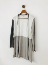 Load image into Gallery viewer, Miss Captain Women&#39;s Colour Block Long Cardigan | T2 UK12 | Grey
