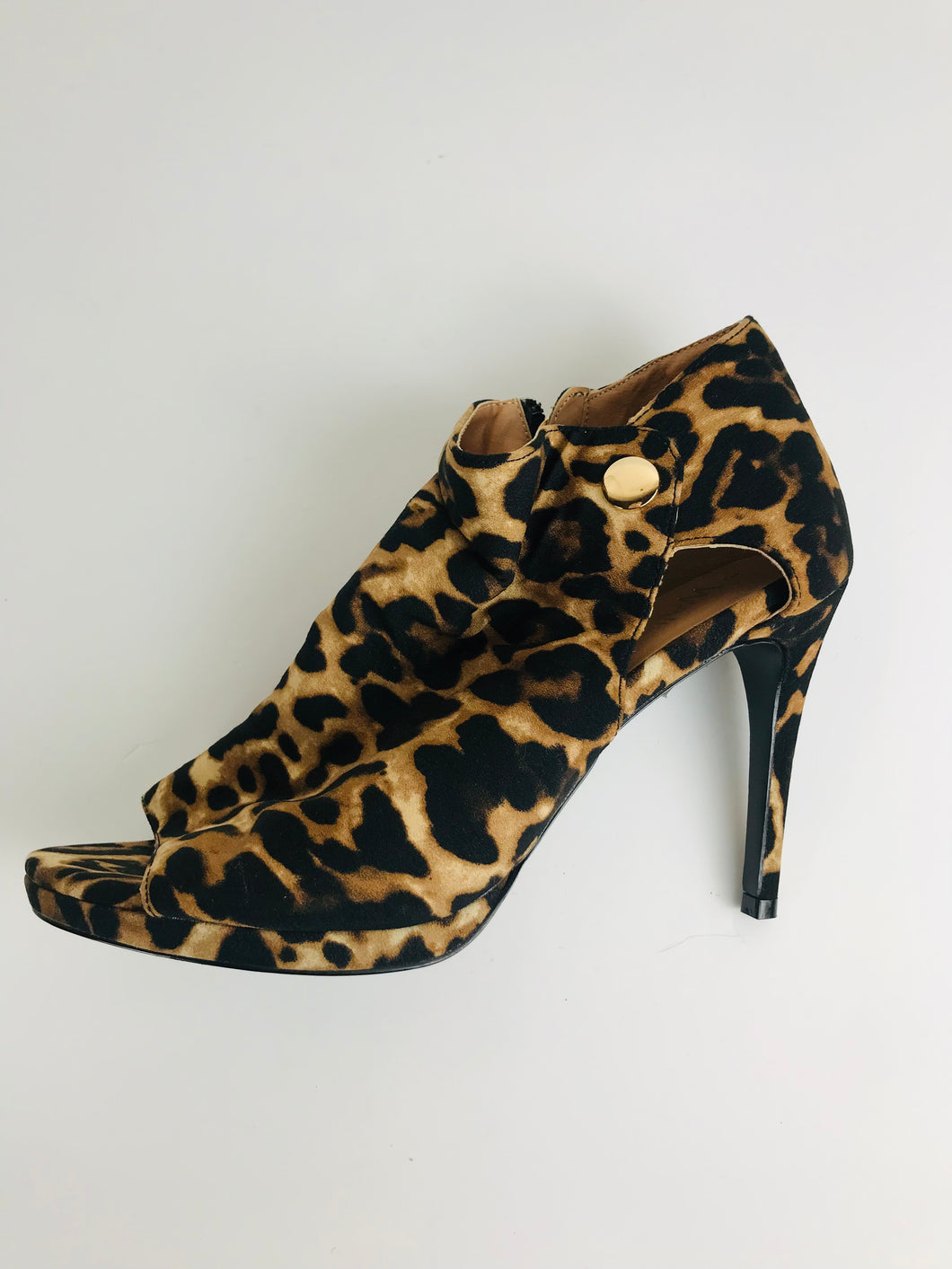 Wallis Women's Leopard Print Heels | UK6 | Multicoloured