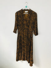 Load image into Gallery viewer, Just Female Women’s Leopard Print Maxi Wrap Dress | S UK8-10 | Brown
