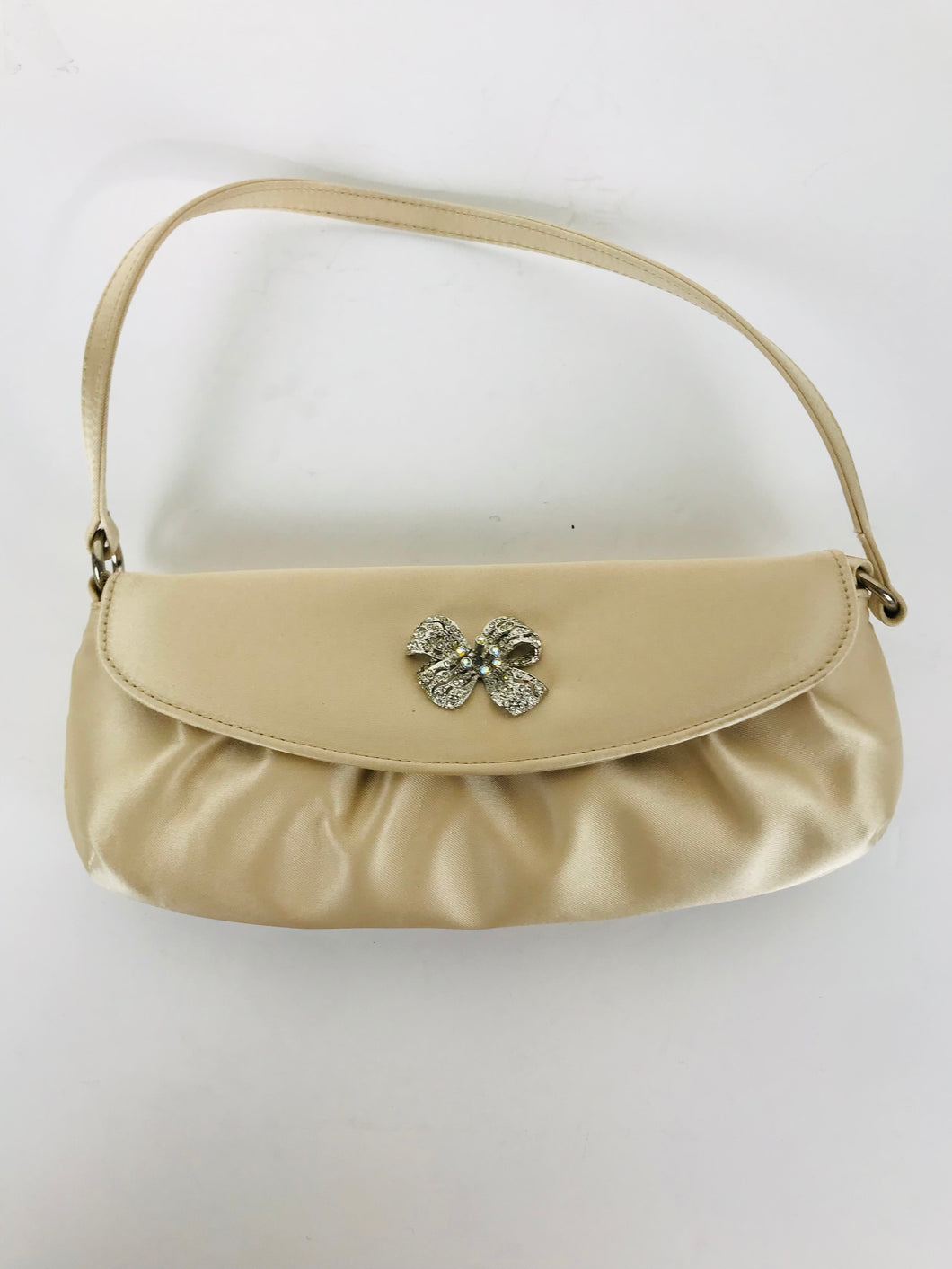 Jane Shilton Women's Vintage Smart Clutch Bag | 10x5 | Beige